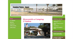 Desktop Screenshot of camping-lombra-llanca.com