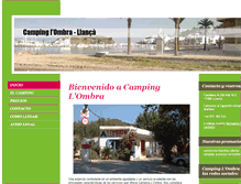 Tablet Screenshot of camping-lombra-llanca.com